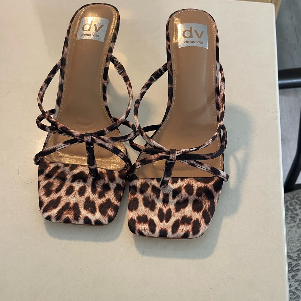 Dolce Vita Brown Leopard Heels